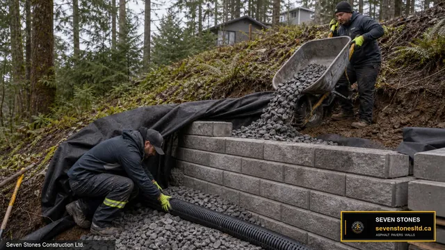 Retaining Wall Drainage Behind the Wall